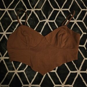 Forever 21 Brown Crop Top